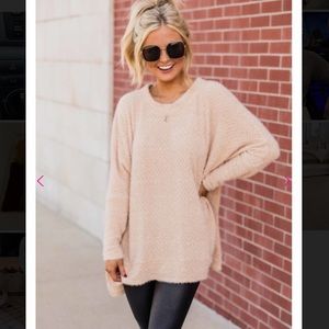 Pink Lily Oversized Tunic Sweater